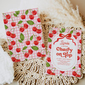 Cherry en haut Invitation d'anniversaire