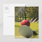 Cherry en Spoon met Spray Briefkaart (Voorkant / Achterkant)