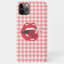 Cherry esthetische Coquette Lips iPhone 11 Pro Max Hoesje