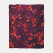 Cherry Flower 3 Fleece Deken (Voorkant)