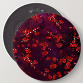 Cherry Flower 3 Ronde Button 6,0 Cm (Voorkant /achterkant)