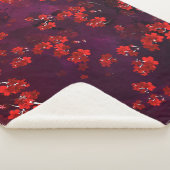 Cherry Flower 3 Sherpa Deken (3/4)