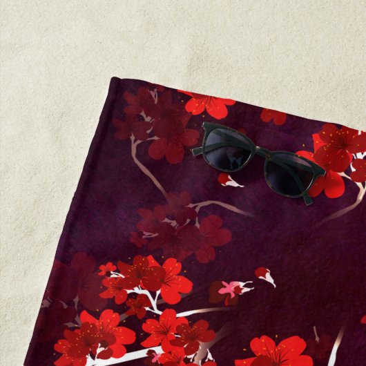 Cherry Flower 3 Strandlaken (In situ)