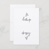 Cherry Food Label Tent Kaart (Voorkant / Achterkant)