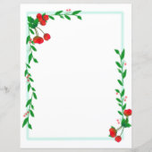 Cherry Framed Briefpapier (Voorkant)