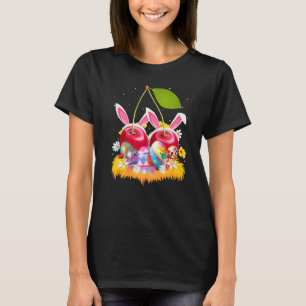 Cherry Fruit Easter Egg Funny Cherry Easter Sunda T-shirt