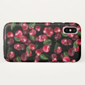 Cherry Fruit on black Case-Mate iPhone Case (Achterkant (horizontaal))