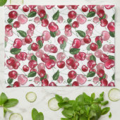 Cherry Fruit patroon Theedoek (Gevouwen)