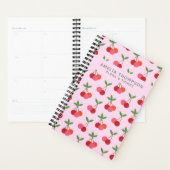 Cherry Fruit Pattern | Naam van de roze rode kerse Planner (Display)