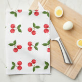 Cherry Fruit Pattern Theedoek (Quarter Fold)