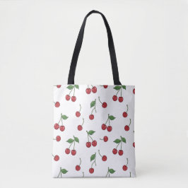 Cherry Fruit Repeat Pattern Design Draagtas