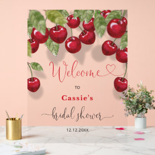 Cherry Fruit Vrijgezellenfeest Welkom Acryl Bord