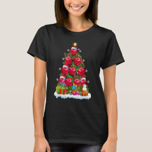 Cherry Fruit Xmas Holiday Cherry kerstboom T-shirt