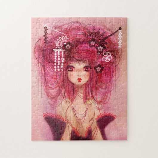 Cherry geisha legpuzzel (Verticaal)