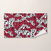 Cherry Gothic Skull Pattern Print Bad Handdoek (Handdoek)