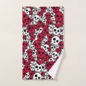 Cherry Gothique Motif de crâne Imprimer (Serviette à main)