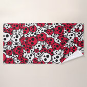 Cherry Gothique Motif de crâne Imprimer (Serviette de bain)
