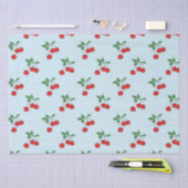 Cherry Graphic Modern Red Cherries Tissuepapier (Craft)