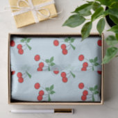 Cherry Graphic Modern Red Cherries Tissuepapier (Geschenk)