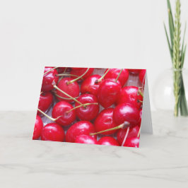 Cherry greetings card kaart