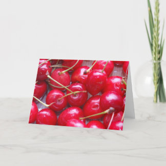 Cherry greetings card kaart