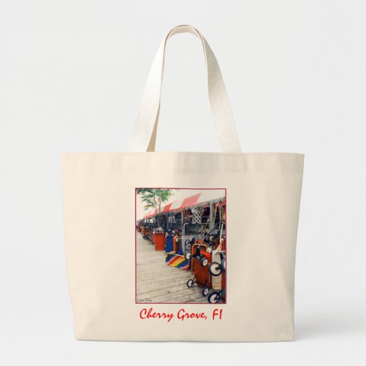 Cherry Grove Pride Wagon Jumbo Canvas Tas (Voorkant)