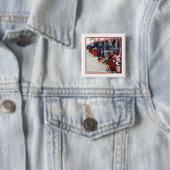 Cherry Grove Pride Wagon Square Button (In situ)