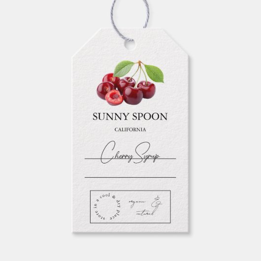 Cherry Hang Label Cadeaulabel (Voorkant)