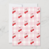Cherry Heart Baby shower Invitation (Dos)