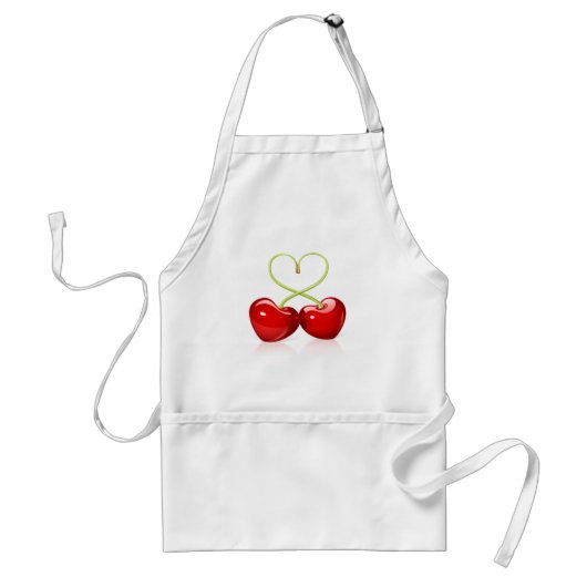 Cherry Heart Standaard Schort (Voorkant)
