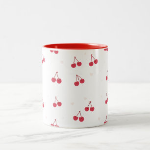 Cherry Hearts School voor Meisjes Tweekleurige Koffiemok