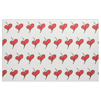 Cherry Hearts Stof