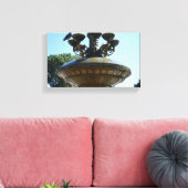 Cherry Hill Fountain Central Park Canvas Afdruk (Insitu (Woonkamer))