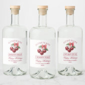Cherry Homemade Cherrycello Vakantie Likeurfles Etiket (Flessen)