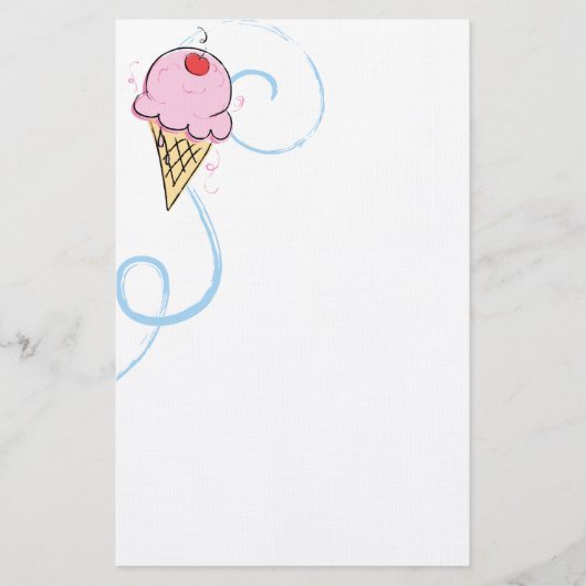 Cherry Ice Cream Briefpapier (Voorkant)