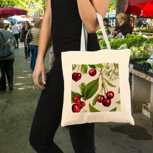  Cherry Illustration Canvas tas