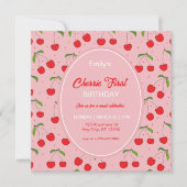 CHERRY Invitation de fête d'anniversaire (Devant)