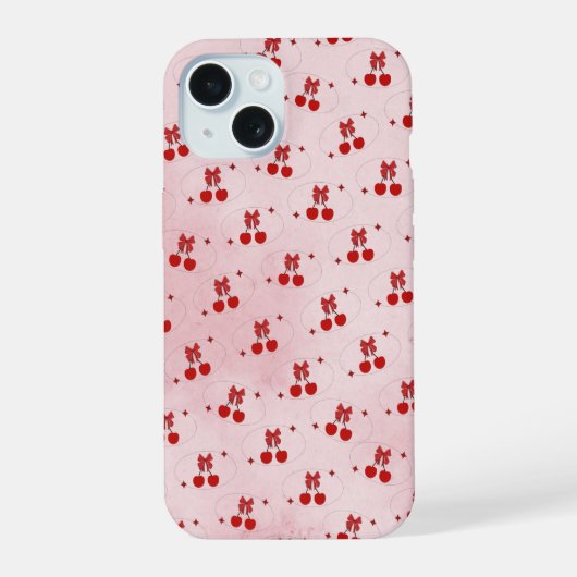 Cherry iPhone 15 Hoesje (Achterkant)