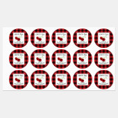 Cherry Jam Cherries Plaid C Eten Label (Vel)