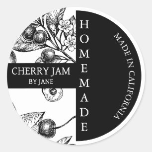 Cherry Jam Croquis Moderne Étiquette d'affaires