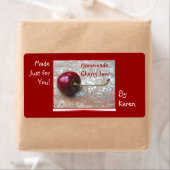 Cherry Jam étiquette (En situation)