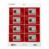 Cherry Jam étiquette (Feuille entière)