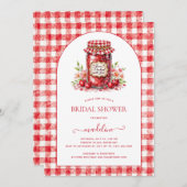 Cherry Jam Gingham Vrijgezellenfeest Kaart (Voorkant / Achterkant)