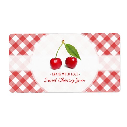 Cherry Jam label (Voorkant)