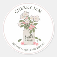 Cherry Jam Mason Jar Jelly
