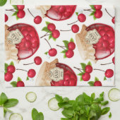 Cherry Jam Theedoek (Gevouwen)