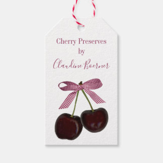 Cherry Jams and Jellies Cadeauprijs Labels Cadeaulabel