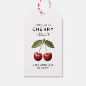 Cherry jelly labels voor zelfgemaakte recepten cadeaulabel (Voorkant)