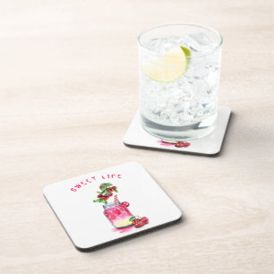 Cherry Juice Drink Fruits Onderzetter