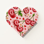 Cherry Kiss Heart Notebook Notitieboek (Achterkant)